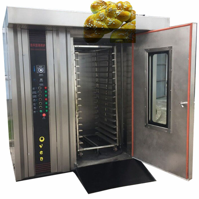 CE-gecertificeerde kleine automatische bakkerij roterende oven voor bakken brood pizza vlees baguette