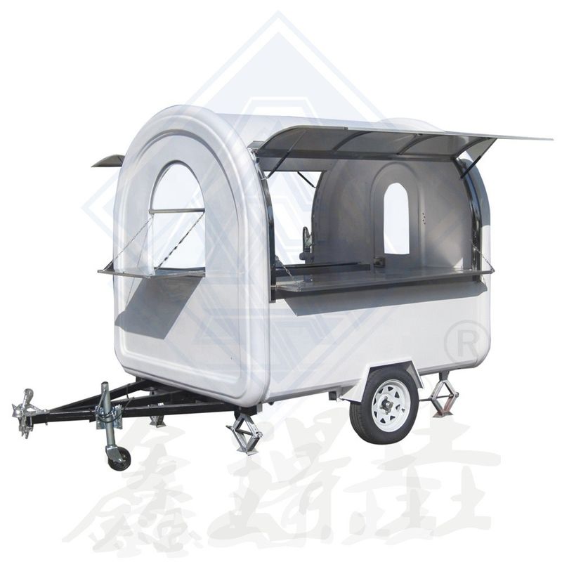 Voedsel Snackmachines Truck Shop Food Cart met wielen en reserveonderdelen na service