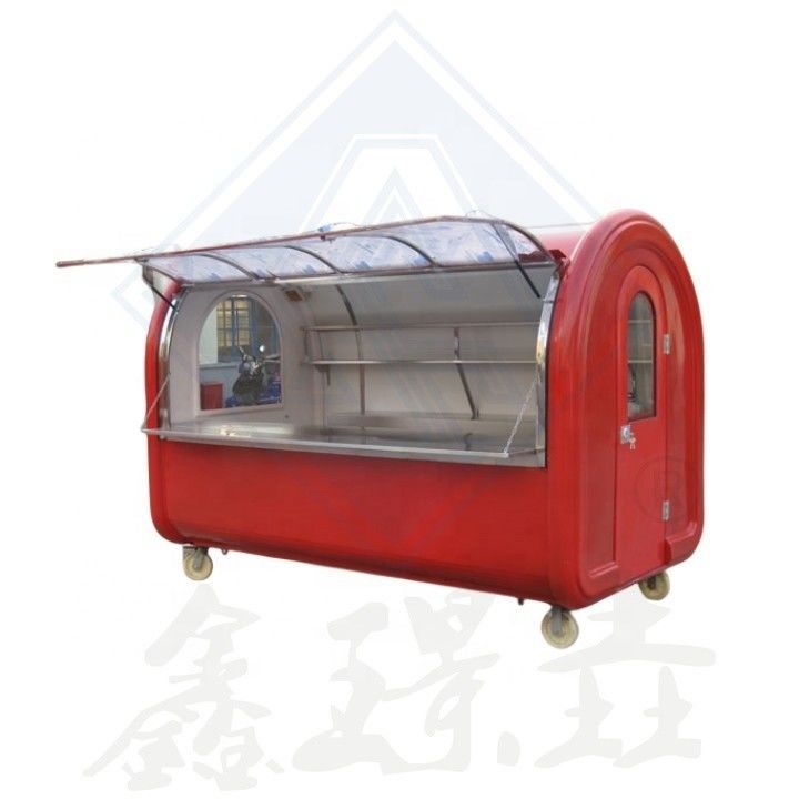 Hotels favoriete gegalvaniseerd staal BBQ Food Truck Mobiele elektrische motorfiets Food Cart