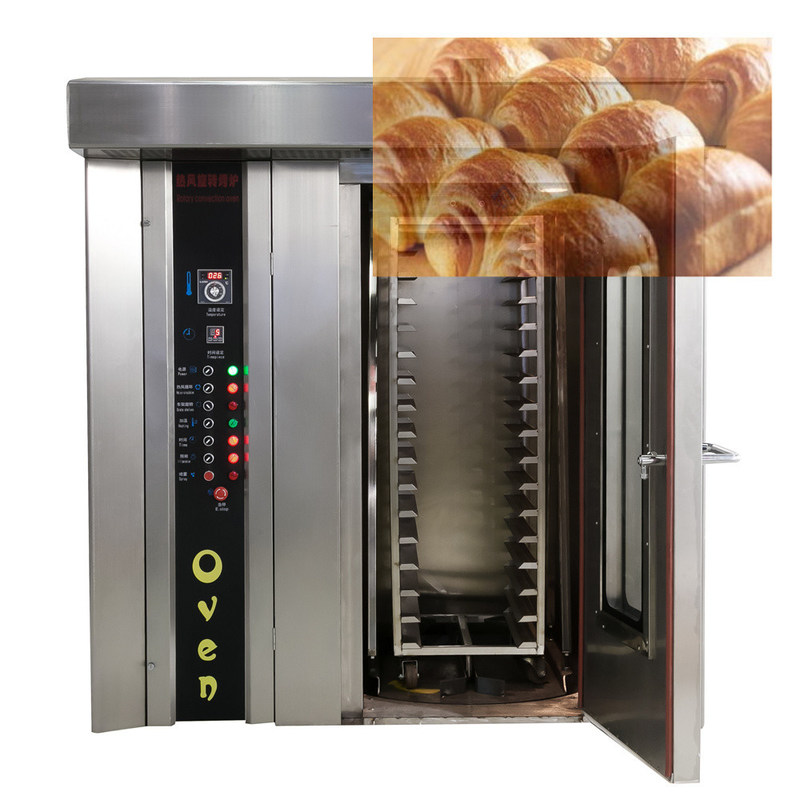 Bakkerij Keuken Rotary 16/32/64 Trays Brood bakoven voor grootschalige productie