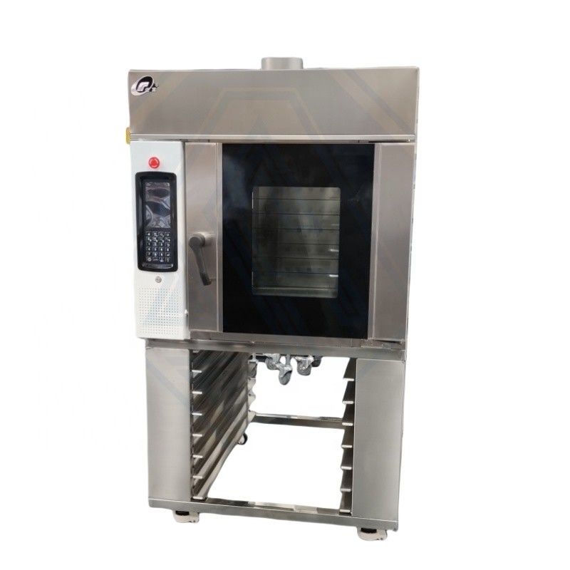 Industriële elektrische roterende convectieoven voor bakkerij Capaciteit 5/8/10/12/15 bakken 250 kg