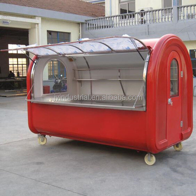 Moderne design Lichte roze kleur Donut Waffle Hot Dog Keuken Food Truck JY-B35 Op maat