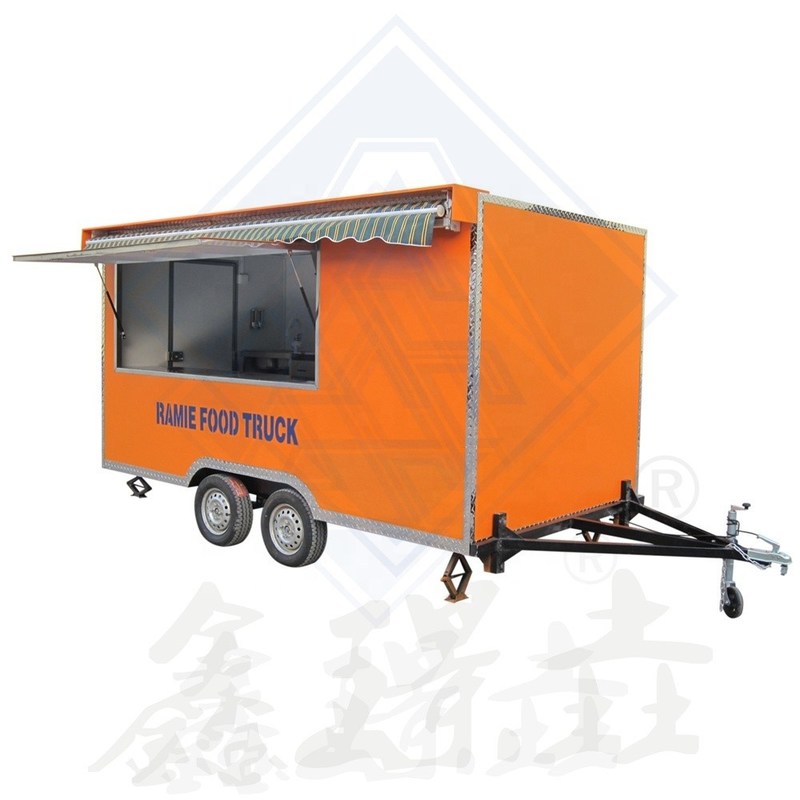 Gepersonaliseerde Spanning Mobiele Hotdog Cart Food Trolley Food Cart Stall voor Hotels