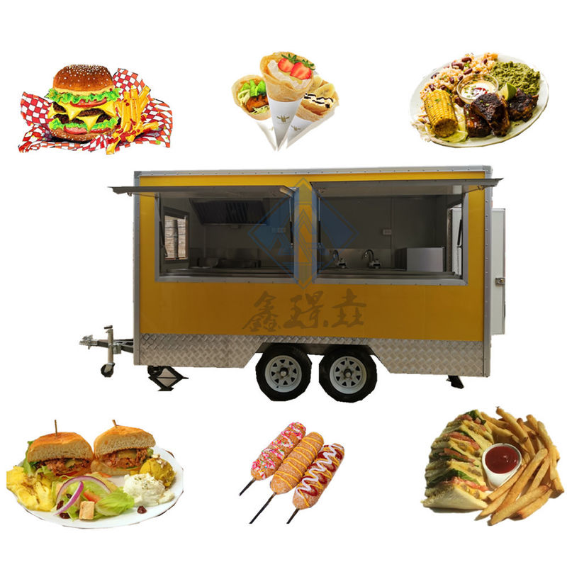 Mobiele voedselkarretjes Duurzame Sweet Corn Dog Cart Pizza Bbq voor bakkers
