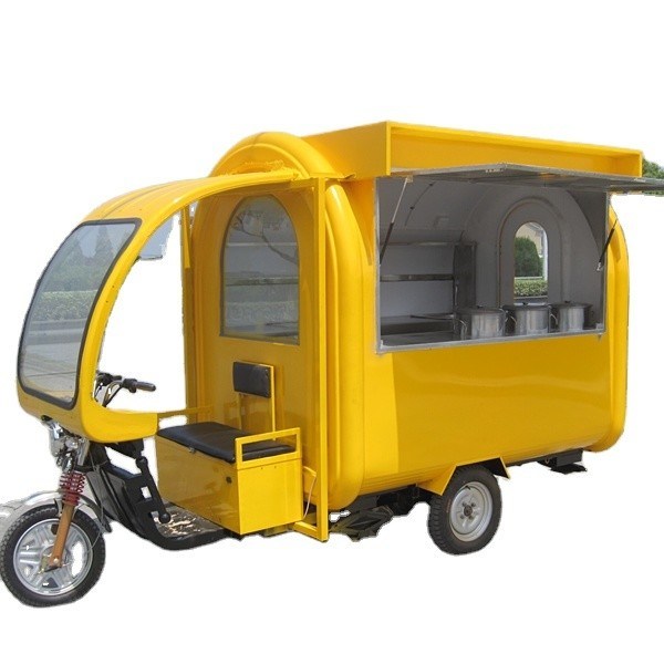 380*160*235 CM Street Mobile Gas Ice Cream Food Truck met volledige keukenapparatuur