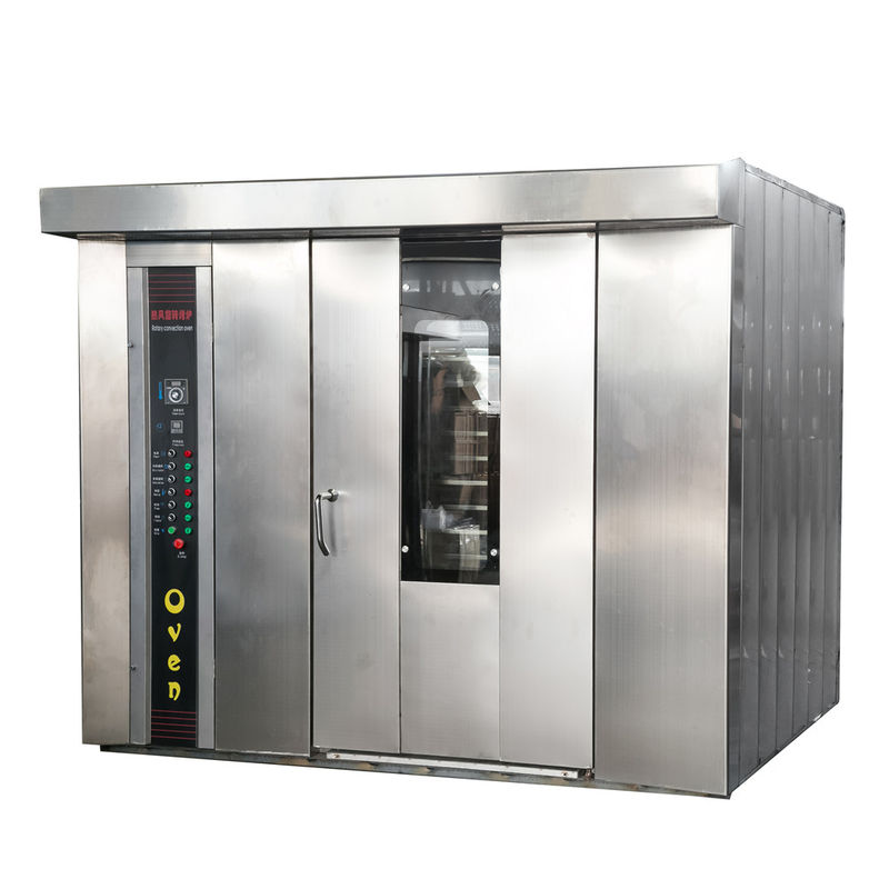 Dubbele trolleys Diesel Rack Oven met 34 bakken Rotary Rack Convection Oven bij 380v Spanning