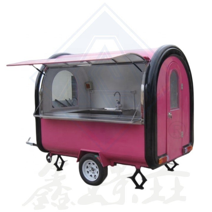 Hot Dog Barbecue Mobile Food Cart met volledige keuken en online ondersteuning'tevredenheid