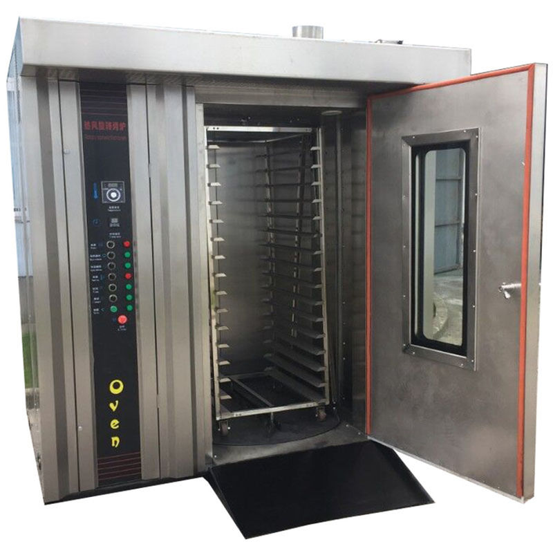 32/64 Trays Elektrische gas roterende oven voor brood Koekjes Koekjes Kip Raw Material Noten