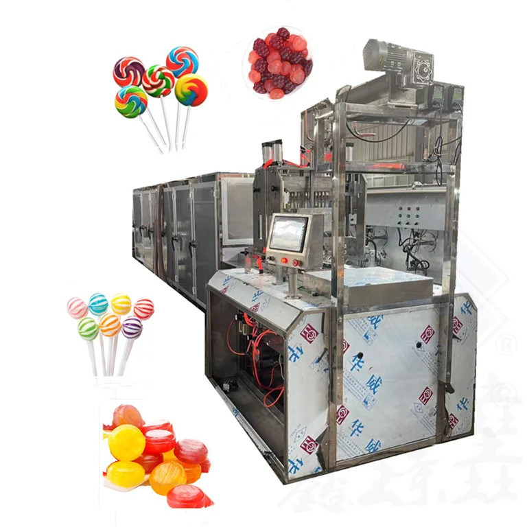 Flat Candy Lollipop Maker met koeltunnel Precise Temperature Control