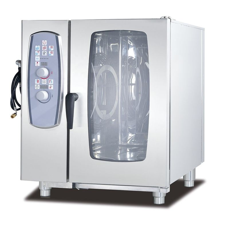 10 laag standaard type combinatie stoomoovens perfect voor de productie van voedingsmiddelen en dranken