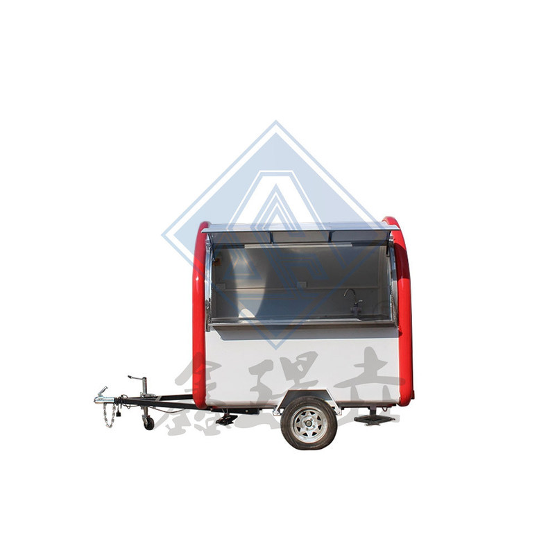 Outdoor Street Food Cart met Canopy Customized 280CM Single/Double Axles Design Mobile