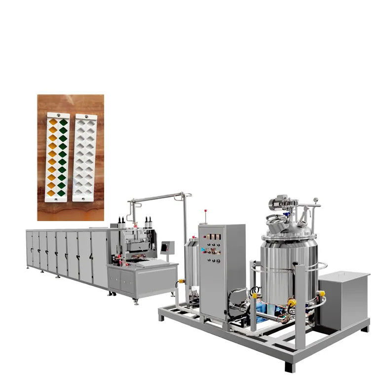 Automatische 300 kg/uur gummy candy machine productielijn voor Bear Lollipop productie