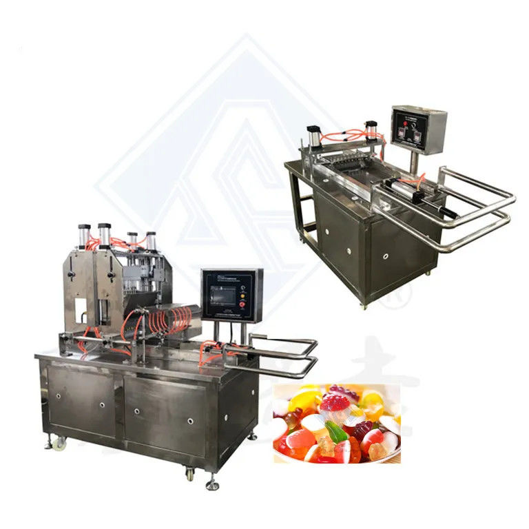 50kg/h Lekke zachte lollypop maken machine Automatisch vormen Shanghai Gummy Bear Candy