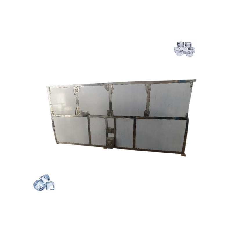 Huis 10 ton waterkoeling ijsblokjesmachine ijsmaker met 1000 kg ijsopslagcapaciteit