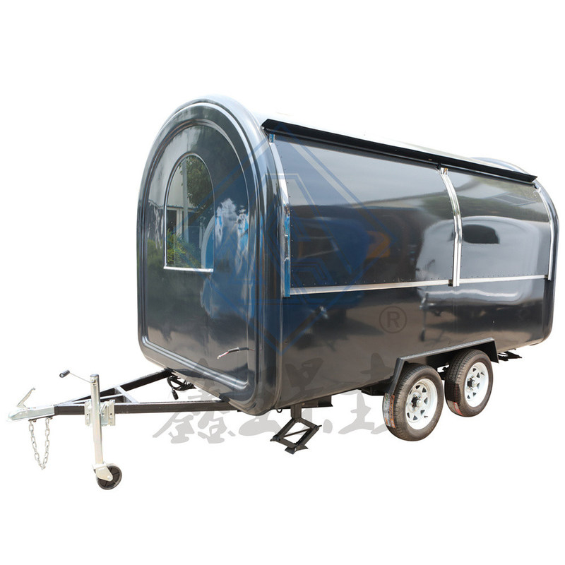 500cm Single Axle Nice Design mobiele foodtruck met aangepaste kleur en rond model