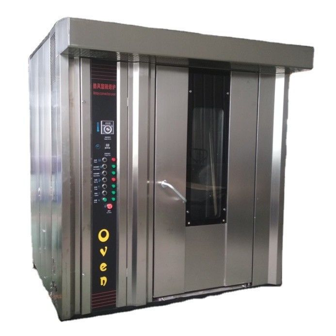 50 kg 16 bak Industrial Gas Rotary Bakoven Bakkerij Elektrisch rek Frans voor bakken