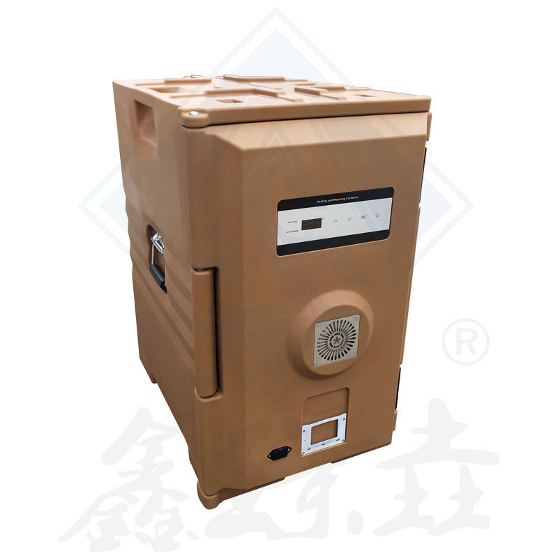 Geïsoleerde doos met verwarming en voedselverwarmer van 120L met rotatievorming