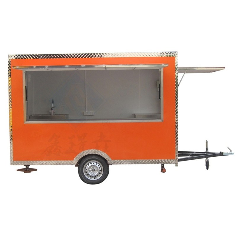Mobiele ijsjes en hotdogs Fast Food Cart voor aangepaste snacks
