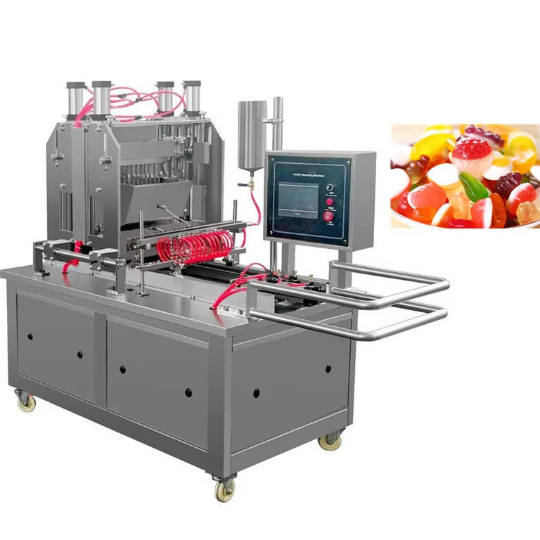 1.5KW Chocolate Toffee Lollipop Gummy Bear Machine voor 50kg/h industriële snoep maken
