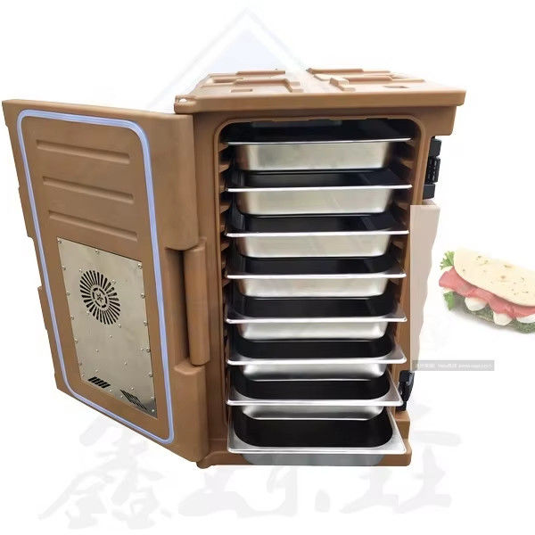 Gepersonaliseerde kleuren geïsoleerde lunchbox van roestvrij staal voor mechanische keukenapparatuur