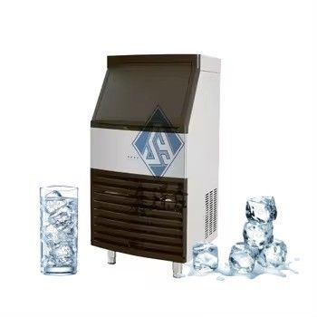 Roestvrij staal commerciële ijskubbenmaker 22*22*22mm ijskubben grootte ijs maken machine