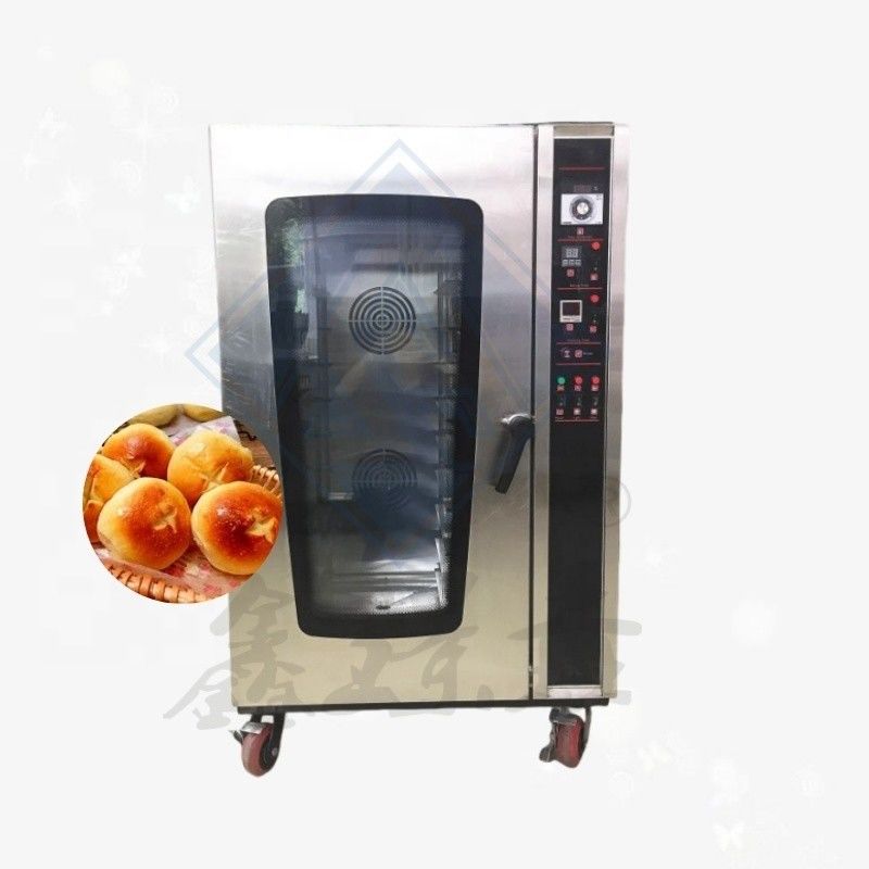 10 trays Elektrische convectieoven voor het bakken van brood in restaurantmeelfabrieken