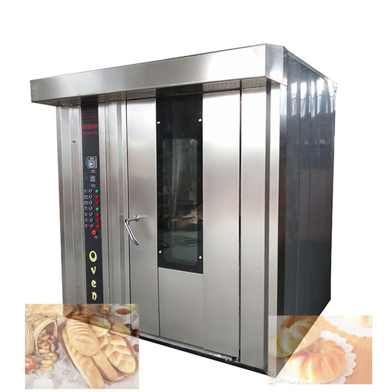 Elektrische gas-diesel broodbakmachine met stoomfunctie 32 bakken Rotary Oven Made