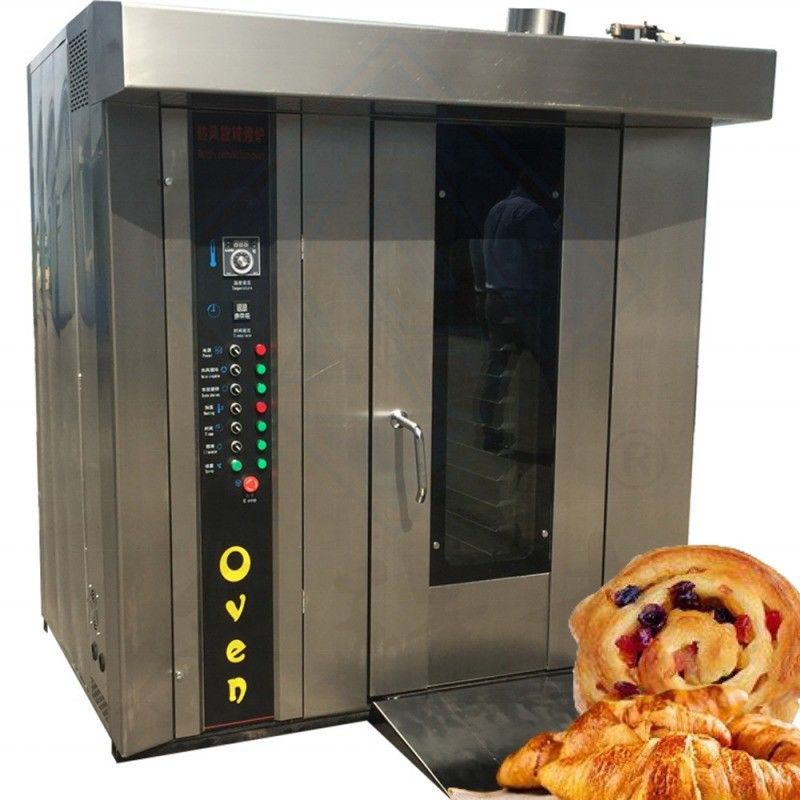 Roestvrij staal commercieel 32 bakjes brood cake bakkerij Roterende oven voor meel molen